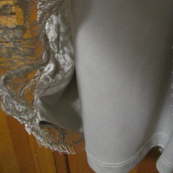 Calvin Klein Dress Feminine lacy tan/beige with stretch like new size 10 - Picture 8 of 10